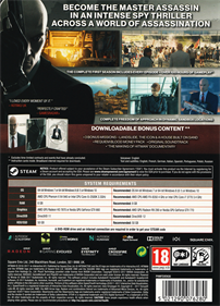 Hitman - Box - Back Image