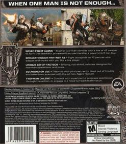 Army of Two - Box - Back Image