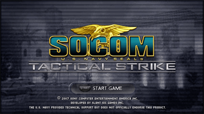 SOCOM: U.S. Navy SEALs: Tactical Strike - Screenshot - Game Title Image