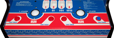 Track & Field - Arcade - Control Panel Image