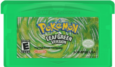Pokémon LeafGreen Version - Cart - Front Image