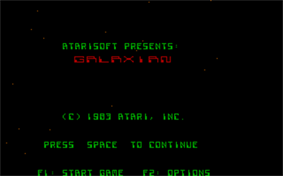 Galaxian - Screenshot - Game Title Image
