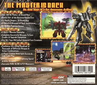 Armored Core: Master of Arena - Box - Back Image