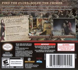 Cate West: The Vanishing Files - Box - Back Image