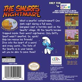 The Smurfs' Nightmare - Box - Back Image