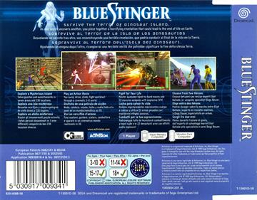 Blue Stinger - Box - Back Image