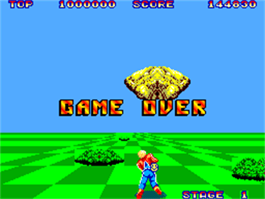 Space Harrier - Screenshot - Game Over Image
