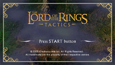 The Lord of the Rings: Tactics - Screenshot - Game Title Image