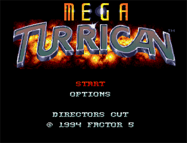 Mega Turrican: Director's Cut - Screenshot - Game Title Image