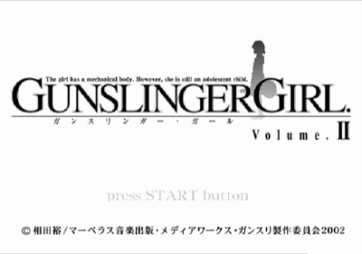 Gunslinger Girl: Volume II - Screenshot - Game Title Image