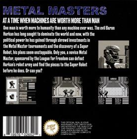 Metal Masters - Box - Back Image