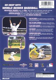 World Series Baseball - Box - Back Image