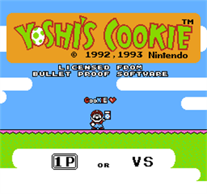 Yoshi's Cookie - Screenshot - Game Title Image
