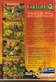 Cultures 2: The Gates of Asgard - Box - Back Image