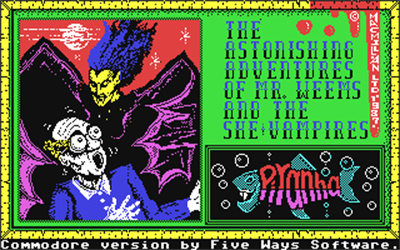 The Astonishing Adventures of Mr. Weems and the She Vampires - Screenshot - Game Title Image