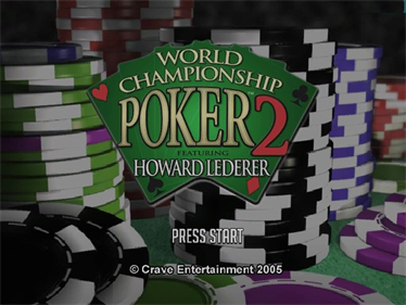 World Championship Poker 2: Featuring Howard Lederer - Screenshot - Game Title Image