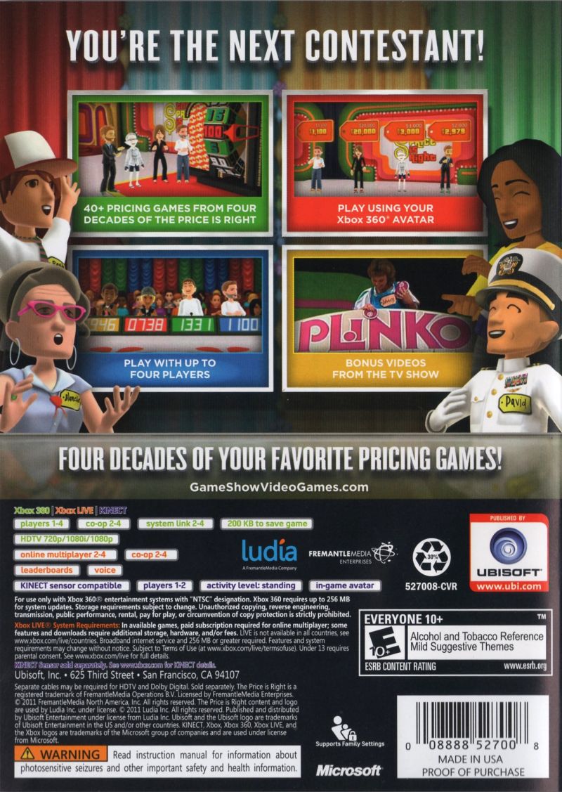  Price Is Right Decades - Xbox 360 : Ubisoft: Video Games