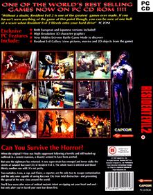 Resident Evil 2 (1998) - Box - Back Image