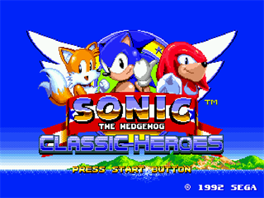 Sonic Classic Heroes - Screenshot - Game Title Image