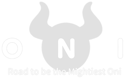 ONI: Road to be the Mightiest Oni - Clear Logo Image
