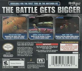 Star Wars Battlefront: Elite Squadron - Box - Back Image
