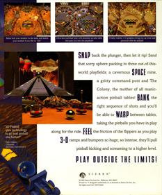 3-D Ultra Pinball: Space Colony - Box - Back Image