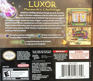 Luxor: Pharaoh's Challenge - Box - Back Image
