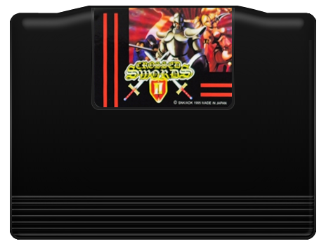 Crossed Swords II English MVS cartridge + art pack + shockbox with insert
