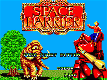 Space Harrier - Screenshot - Game Title Image