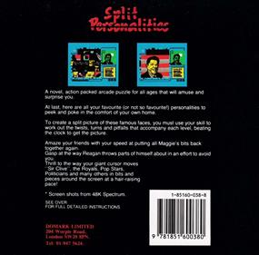 Split Personalities - Box - Back Image