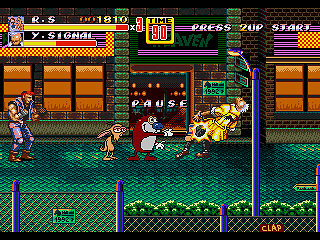 Ren and Stimpy in Streets of Rage 2