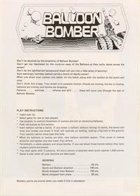Balloon Bomber - Advertisement Flyer - Back Image