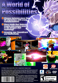 Dragon Ball Budokai AF - Box - Back Image