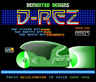 D-Rez - Screenshot - Game Title Image