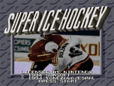 Super Ice Hockey - Screenshot - Game Title Image