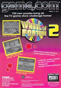Wheel of Fortune 2 - Box - Back Image