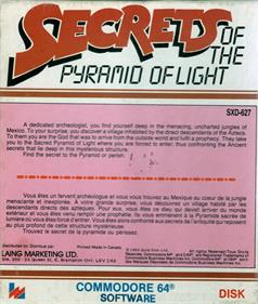 Secrets of the Pyramid of Light - Box - Back Image