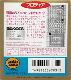 Blodia - Box - Back Image