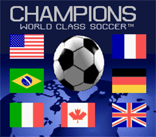 Champions: World Class Soccer - Screenshot - Game Title Image