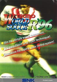 Tecmo World Soccer '96 - Advertisement Flyer - Front Image