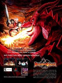 Dragon Valor - Advertisement Flyer - Front Image
