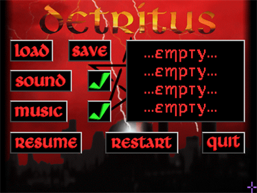 Detritus: The Daemons Quest - Screenshot - Game Select Image
