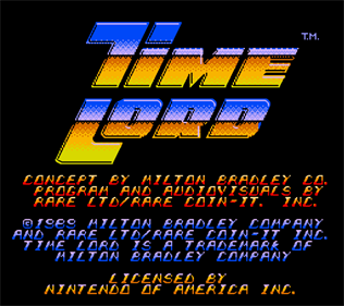 Time Lord - Screenshot - Game Title Image
