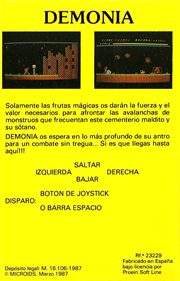 Demonia - Box - Back Image