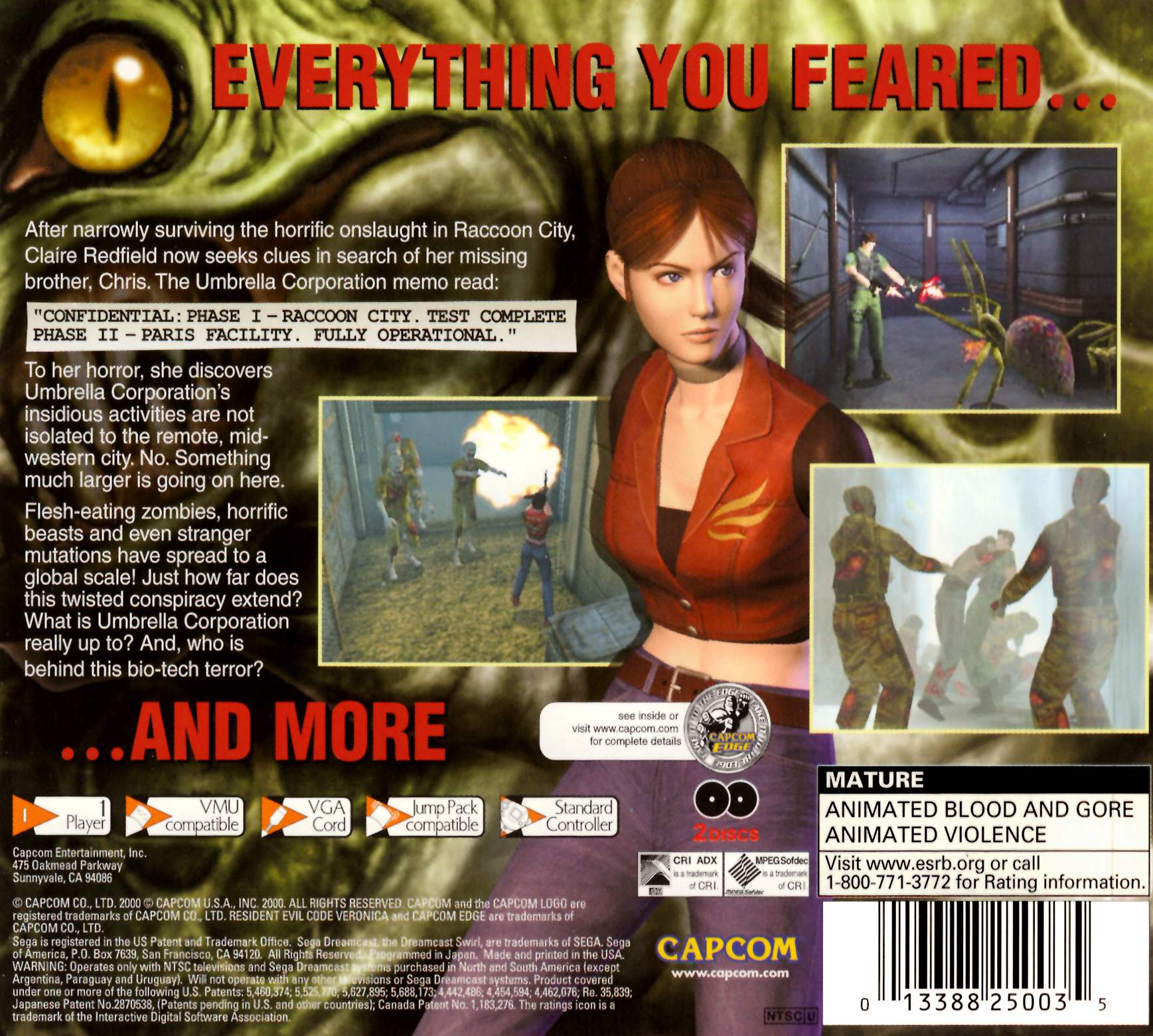 Код игры resident. Resident Evil code Veronica 2000. Resident Evil code Veronica cd2 Dreamcast обложка. Resident Evil code Veronica. Resident Evil code Veronica Theme of Alexia.