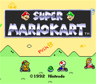 Super Mario Kart - Screenshot - Game Title Image