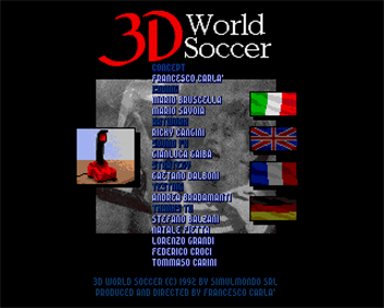 3D World Soccer - Screenshot - Game Title Image