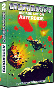 Asteroids (Silversoft) - Box - 3D Image