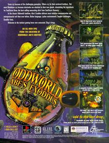 Oddworld: Abe's Exoddus - Advertisement Flyer - Front Image