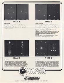 Quasar - Advertisement Flyer - Back Image